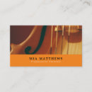 Search for stringed business cards Violinist