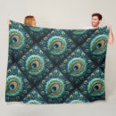 Search for peacock blue blankets Pattern
