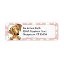 Search for red dachshund return address labels Doxie