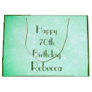 Search for happy 70th birthday gift bags Elegant