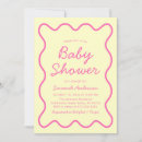 Search for pink and yellow baby shower invitations For her
