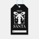 Search for black santa gift tags Black and white