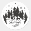 Search for silent night stickers Winter