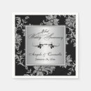 Search for silver and black napkins Flowers