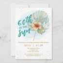 Search for beach 60th birthday invitations Tropical