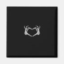 Search for gothic love square magnets Skull