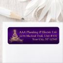 Search for purple tree return address labels Stars