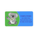 Search for cartoon bear return address labels Koala