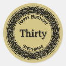 Search for 30 years old stickers 30th birthday party