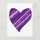 Search for purple hearts postcards Pink