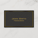Search for financial advisor business cards Finance