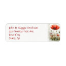 Search for flower design return address labels Summer