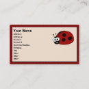 Search for ladybug business cards Beautiful