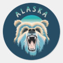 Search for alaska wildlife stickers Grizzly bear