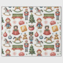 Search for holiday train wrapping paper Children