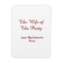 Search for bachelorette rectangular magnets Calligraphy typography elegant