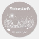 Search for winter cabin stickers Forest