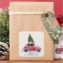 Search for vintage cars stickers Red