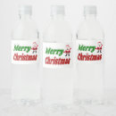 Search for christmas water bottle labels Xmas