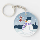 Search for snow scene key rings Snowman