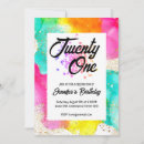 Search for colour splash invitations Glitter