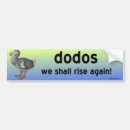 Search for dodo bumper stickers Humour