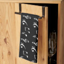 Search for music tea towels Black and white