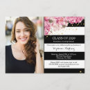 Search for black and white stripe graduation invitations Class of 2017