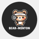 Search for funny badminton stickers Action