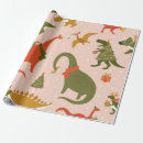 Search for dino christmas wrapping paper Animal