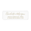 Search for chic gold return address labels Couple