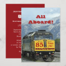 Search for railroad birthday invitations Engine