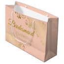 Search for peach gift bags Bridesmaid