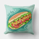 Search for junk food throw cushions Hot dog