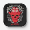 Search for horror film paper plates Wes craven