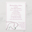Search for pink rosary invitations First