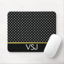 Search for black and gold mousepads Polka dots