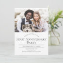 Search for 1st anniversary party invitations Minimalist