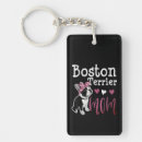 Search for dog owner key rings Boston terrier