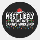 Search for take stickers Santa