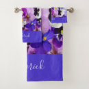 Search for purple blue bath towels Floral