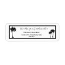 Search for tree silhouette return address labels Tropical