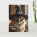 Search for witch halloween cards Cat