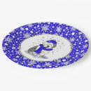 Search for hanukkah plates Snowflakes