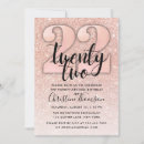 Search for 22nd birthday invitations Gold