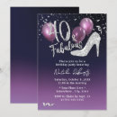 Search for silver 40th birthday invitations Girly
