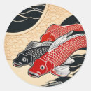 Search for japanese koi fish stickers Red