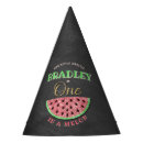 Search for watermelon paper party hats First birthday