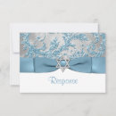 Search for snow white rsvp cards Blue and white