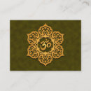Search for om symbol business cards Spiritual